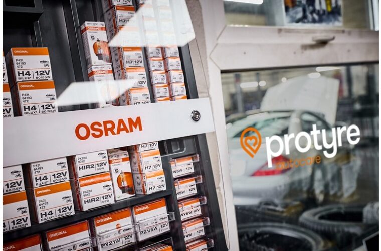 OSRAM Partners With ProTyre Autocare for UK-Wide Bulb Cabinet Installation